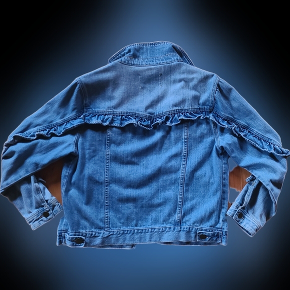 DENIM ruffle jacket - Picture 8 of 8